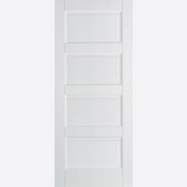 Internal White Contemporary 4 Panel Door Panelled