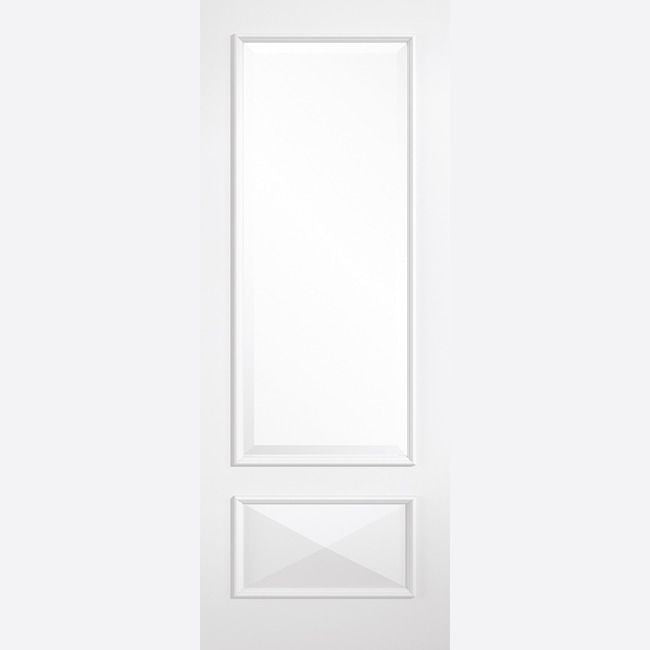 Internal White Knightsbridge Glazed Door With Clear Glass