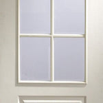 Internal White Moulded Classique 6 Light Door With Clear Bevelled Glass