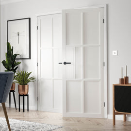 Liberty Internal White Industrial Civic 6P Door Pre-Finished