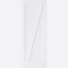 Internal White Primed Barn Style Door
