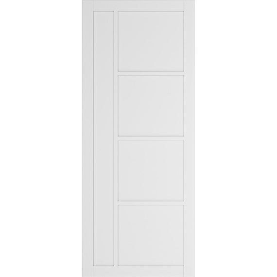 Deanta Internal White Primed Brixton Panel Door