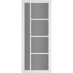 Deanta Internal White Primed Brixton Tinted Glazed Door Urban Industrial