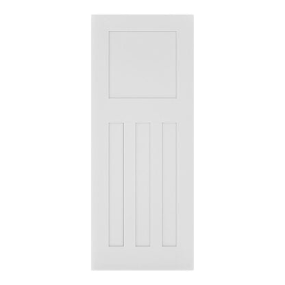 Deanta Internal White Primed Cambridge Fire Door 1930s Style