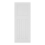 Deanta Internal White Primed Cambridge Fire Door 1930s Style