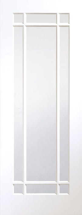 Internal White Primed Cheshire Door With Clear Glass