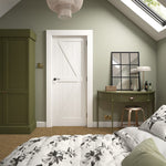 Internal White Primed Cottage Panelled Door