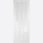 Internal White Primed Coventry Glazed Door With Clear Glass
