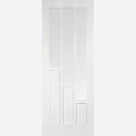 Internal White Primed Coventry Glazed Door With Clear Glass