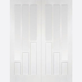 Internal White Primed Coventry Glazed Pair Of French Doors