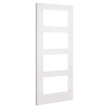 Deanta Internal White Primed Coventry Shaker Clear Glazed Fire Door