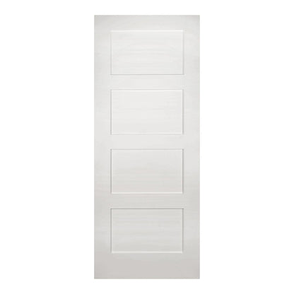 Deanta Internal White Primed Coventry Shaker Door Primed 4 Panel
