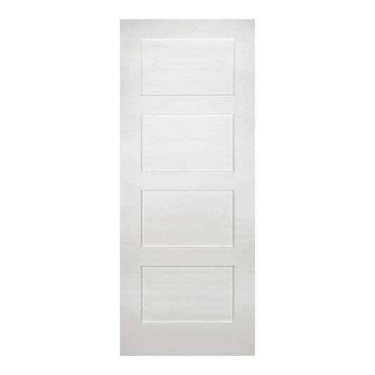 Deanta Internal White Primed Coventry Shaker Door Primed 4 Panel