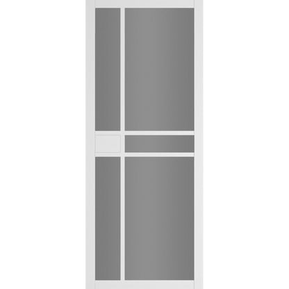 Deanta Internal White Primed Dalston Tinted Glazed Door Urban Industrial