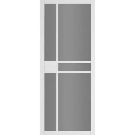 Deanta Internal White Primed Dalston Tinted Glazed Door Urban Industrial