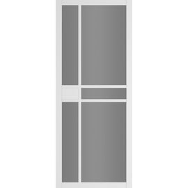 Deanta Internal White Primed Dalston Tinted Glazed Door Urban Industrial