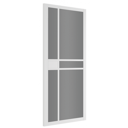 Deanta Internal White Primed Dalston Tinted Glazed Door Urban Industrial