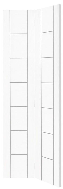 Internal White Primed Palermo Bi-Fold Panelled Door