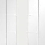 Internal White Primed Palermo Door With 1 Light Clear Glass