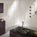 Internal White Primed Palermo Door With Obscure Glass