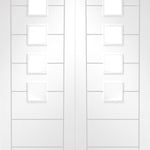 Internal White Primed Palermo Door With Obscure Glass