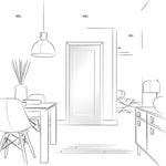 Internal White Primed Pattern 10 Fire Door FD30