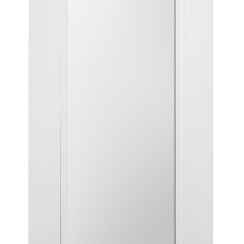Internal White Primed Pattern 10 Fire Door With Clear Glass