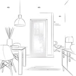 Internal White Primed Pattern 10 With Obscure Glass