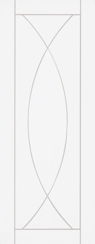 Internal White Primed Pesaro Panelled Fire Door FD30