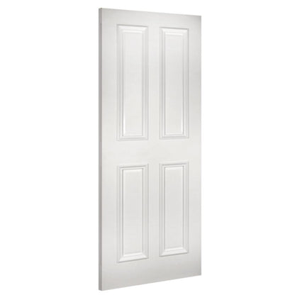 Deanta Internal White Primed Rochester Fire Door 4 Panel FD30