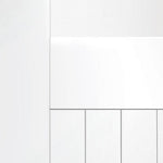 Internal White Primed Suffolk Door With Clear Glass