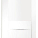 Internal White Primed Suffolk Door With Clear Glass
