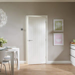 Internal White Primed Suffolk Panelled Fire Door