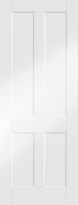 Internal White Primed Victorian Shaker Fire Door
