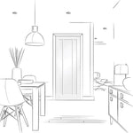 Liberty Internal White Primed Jamaica 3 Panel Fire Door