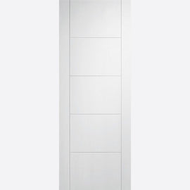 Internal White Vancouver 5 Panel Fire Rated Door FD30