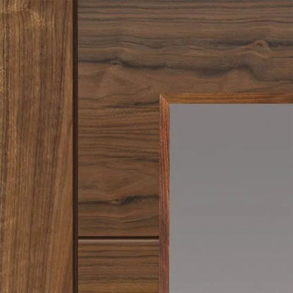 Liberty Emral Fully Finished Walnut 1 Light Glazed Internal Door