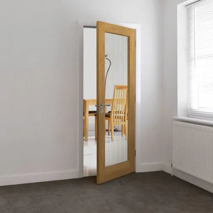 Liberty Internal Oak Thames Light Pre-finished Glass Cottage Door 838mm x 1981mm