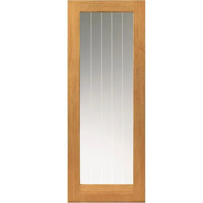 Liberty Internal Oak Thames Light Pre-finished Glass Cottage Door 838mm x 1981mm