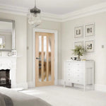 Internal Oak Utah Glazed Door 3 Light With Clear Glass