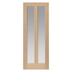 Internal Oak Matterhorn Glazed Door 2 Light Clear Glass