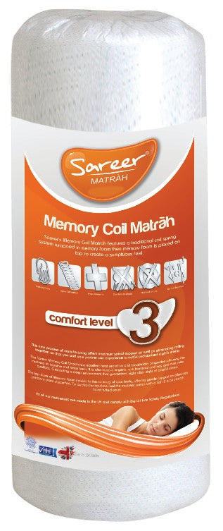 Sareer Matrah 3ft Single Memory Coil Mattress