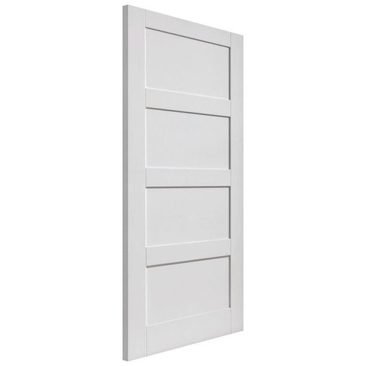 Liberty Internal White Primed Montserrat Shaker 4 Panel Fire Door