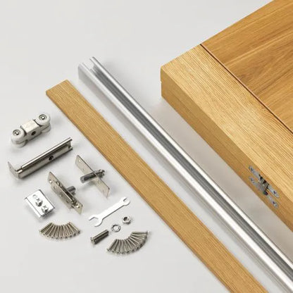 Liberty Internal Oak Mistral Pre-Finished Ladder Flush Bi-Fold Door