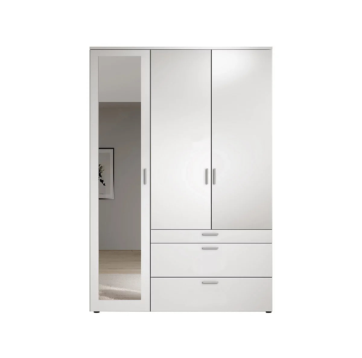 Liberty Vesala 3 Hinged Door Wardrobe with Mirror