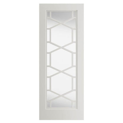 Liberty Internal White Primed Quartz Clear Glazed Door