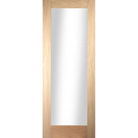 Internal Oak Pattern 10 1 Light Clear Glazed Door