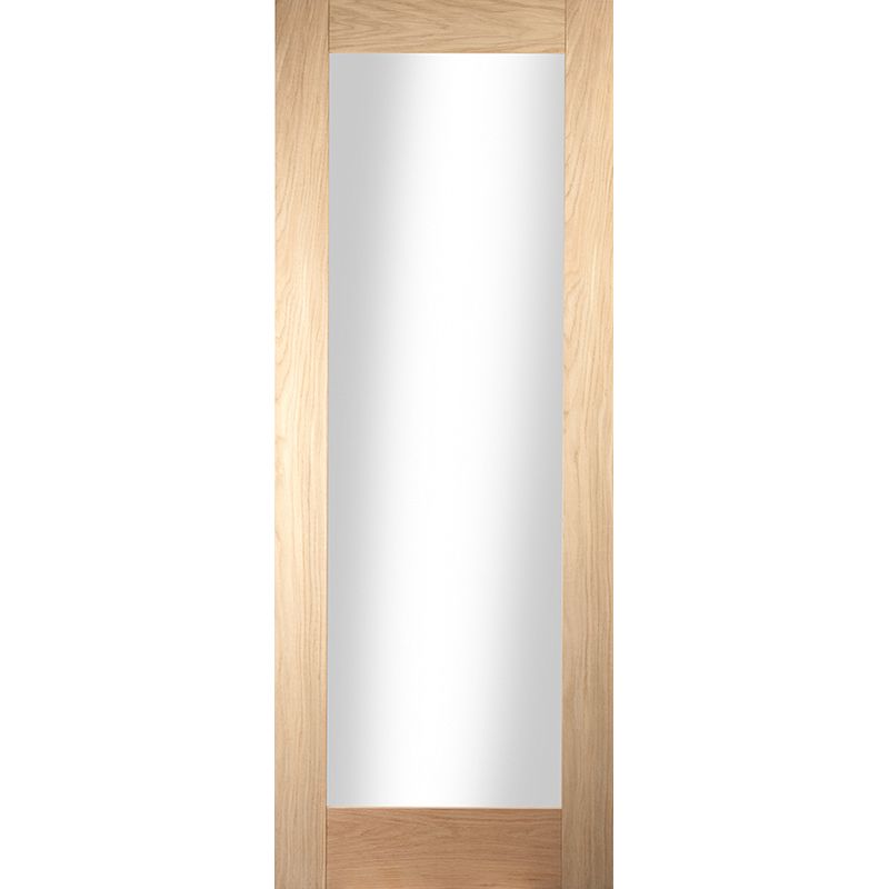 Internal Oak Pattern 10 1 Light Clear Glazed Door