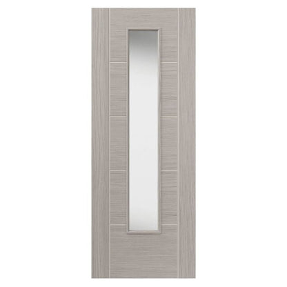 Liberty Internal Grey Laminate Tigris Lava Clear Glazed Door Pre-Finished