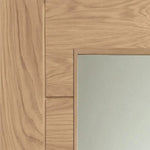 Internal Oak Palermo Glazed Pair Of French Doors With Clear Glass